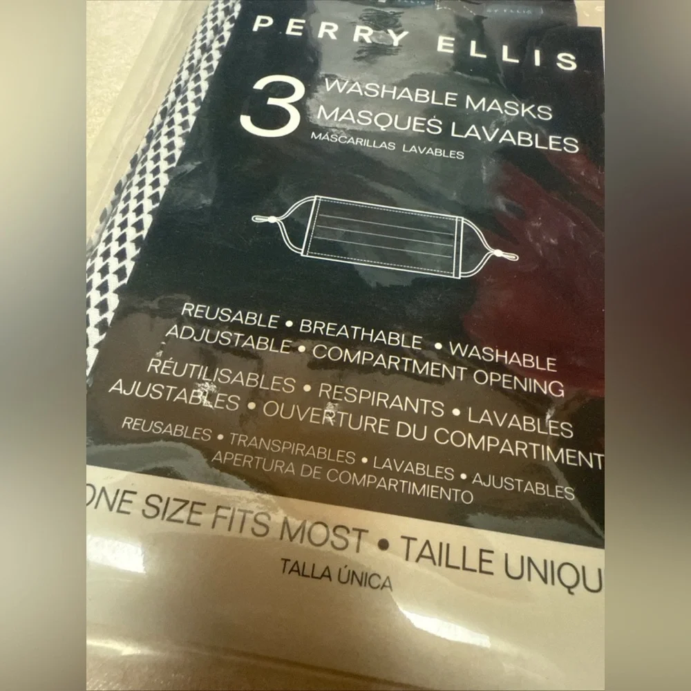 Perry Ellis Multi-Color‎ Washable Masks - Picture 3 of 4